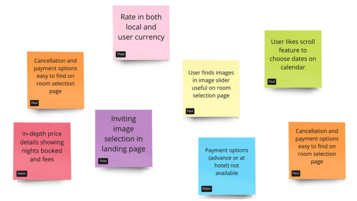 Affinity Diagram Sticky Notes