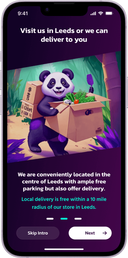 Greedy Panda Onboarding Middle Screen