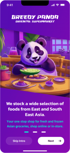 Greedy Panda UI screen 1